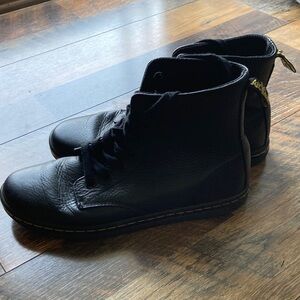 Dr. Martens Black Leather Ankle Boots